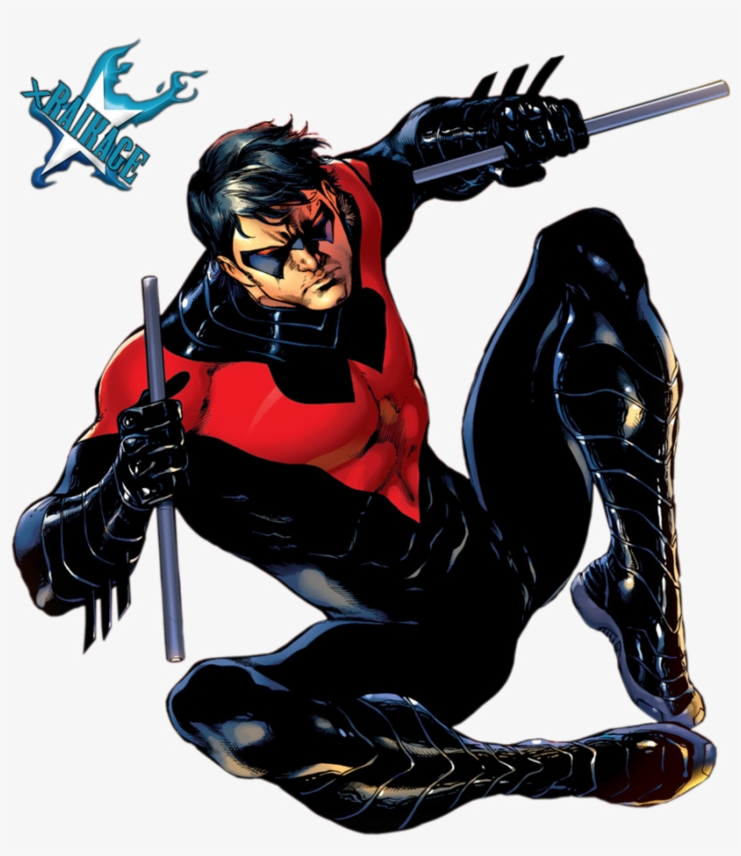 Nightwing Arkham City Png Download - All Nightwing Costumes, transparent png #1789717