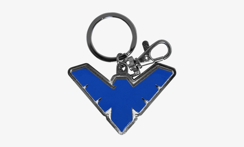 Blue Nightwing Emblem Keychain - Keychain, transparent png #1789723