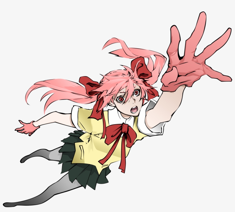 Download Png - School Uniforms Schoolgirls Skirts Long Hair Pink Hair, transparent png #1790440