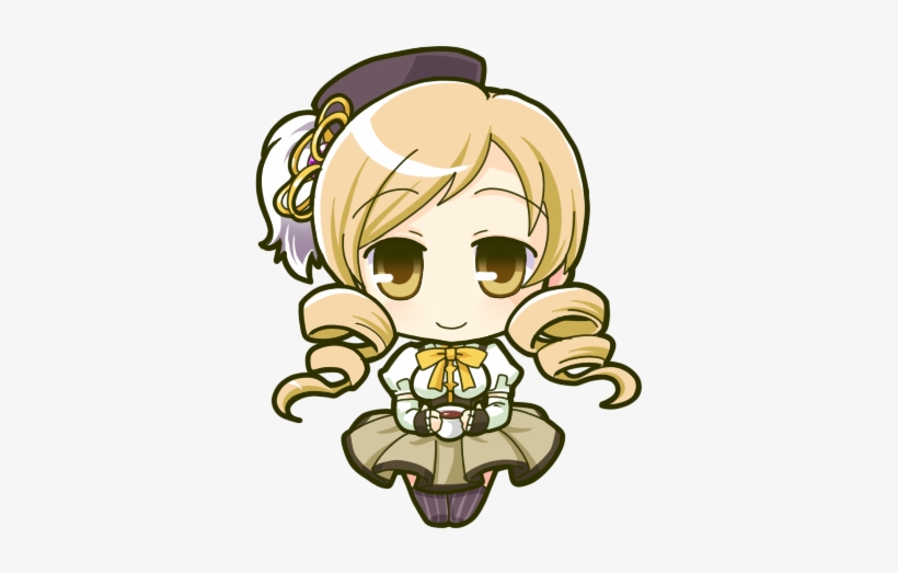 Mahou Shoujo Madoka Magica Images Chibi Mami Wallpaper - Puella Magi Madoka Magica, transparent png #1790595