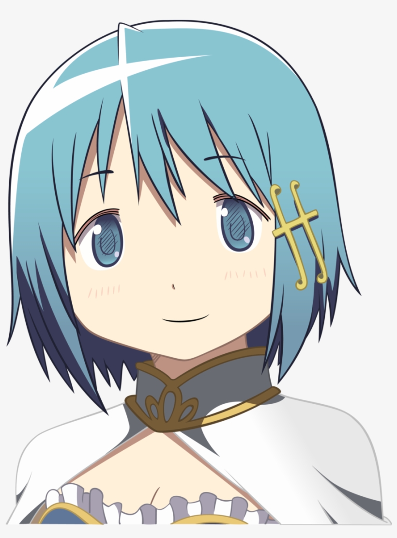 Png - Madoka Magica Sayaka Face, transparent png #1790815