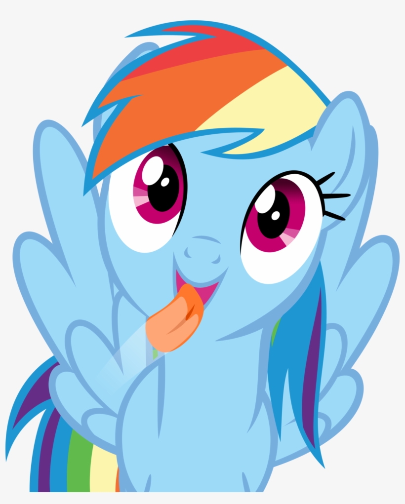Rainbow Dash Licking Screen By Sportsracer48-d56zhnn - My Little Pony Avatar Rainbow Dash, transparent png #1790962