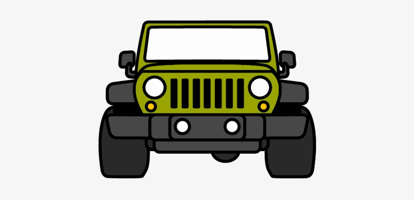 Clip Transparent Stock Car Rear Frames Illustrations - Jeep Wrangler, transparent png #1790982