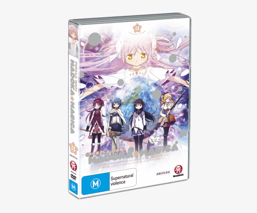 Puella Magi Madoka Magica Volume 3 Review - Puella Magi Madoka Magica Vol. 03 - Dvd, transparent png #1791017