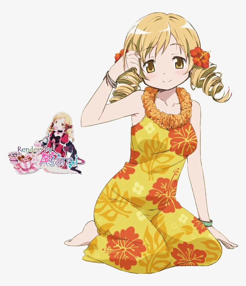 Madoka Magica Renders - Madoka Magica Hawaii, transparent png #1791094
