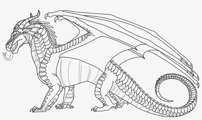 Wings Of Fire Coloring Pages Printable Dragons Image - Nightwings