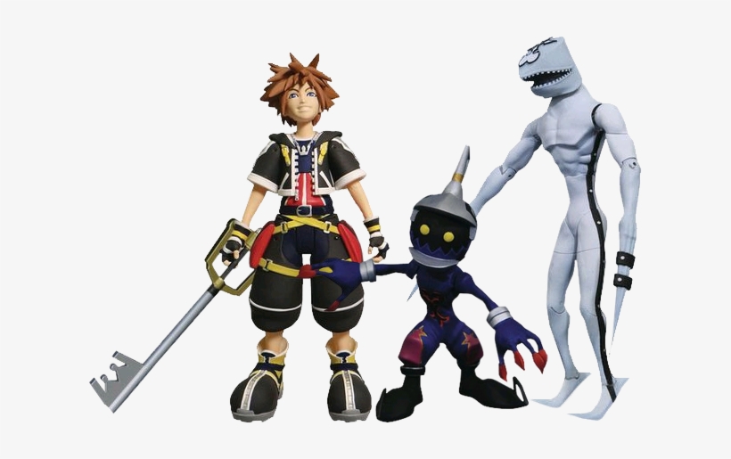 Sora, Dusk And Soldier 7” Action Figure 3-pack - Kingdom Hearts 1 Sora Action Figure, transparent png #1791490
