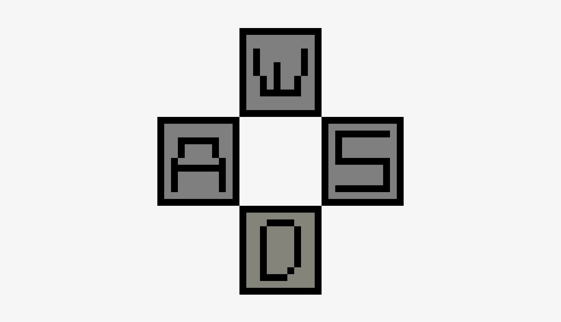 Wasd - Wasd Pixel Art - Free Transparent PNG Download - PNGkey