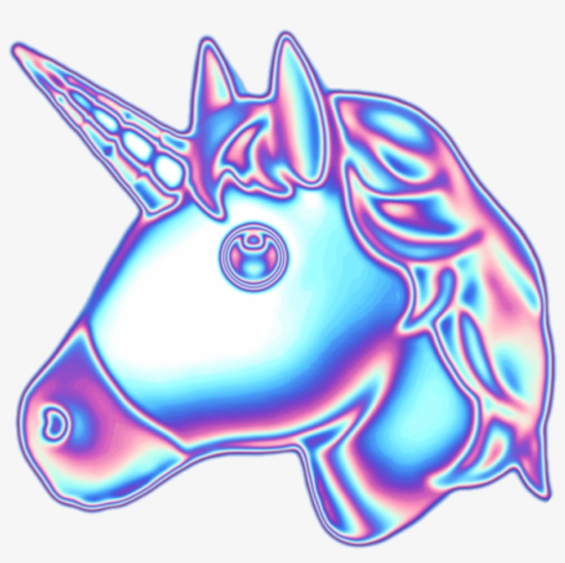 Sticker Unicorn Transprent Free - Holographic Gif, transparent png #1791754