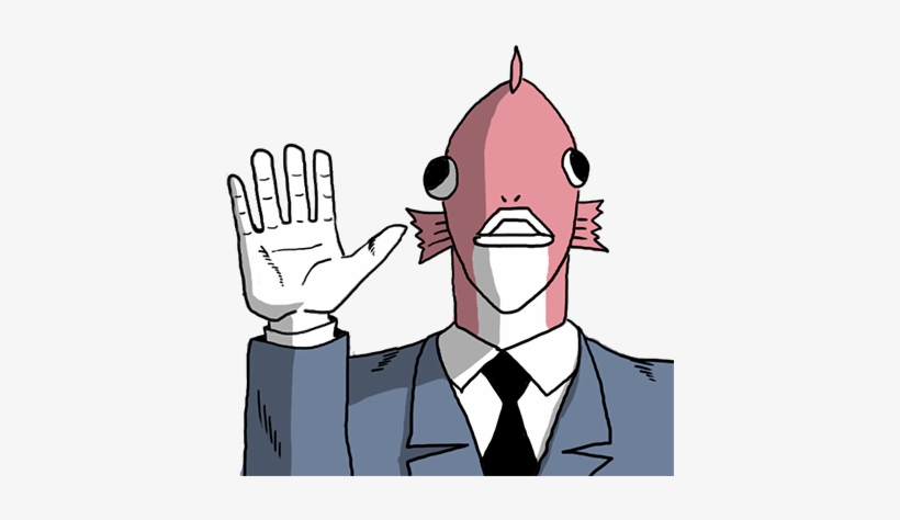 Business Fish Sticker Messages Sticker-0 - Business Fish Emoji, transparent png #1791831