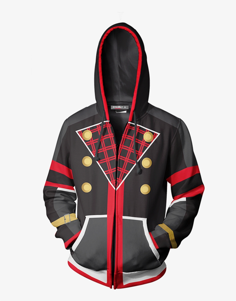 Kingdom Heart Iii Sora Cosplay Zip Up Hoodie Jacket - Spiderman Hoodie Infinity War, transparent png #1791948