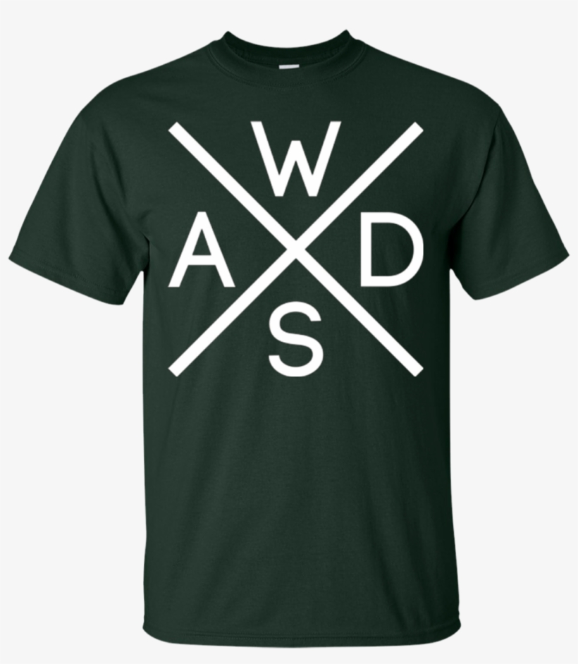 Wasd Keys Hardcore Computer Gamerrocker T Shirt White - T-shirt, transparent png #1792045