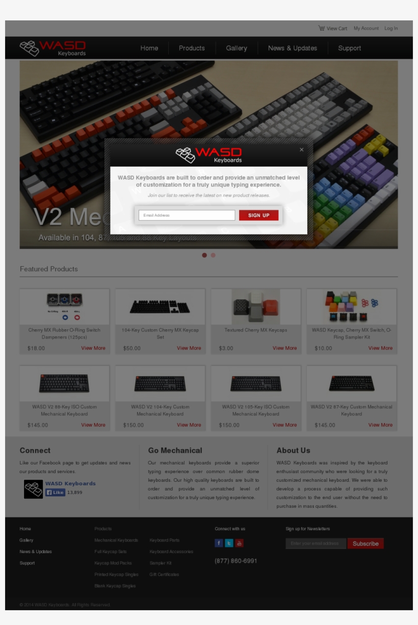 Wasd Keyboards Blog V2 Custom Keyboard Review By Hdblog - Computer Keyboard, transparent png #1792189