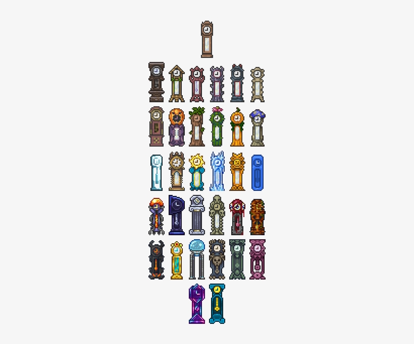 Grandfather Clock[ Edit Terraria Marble Clock Free Transparent PNG