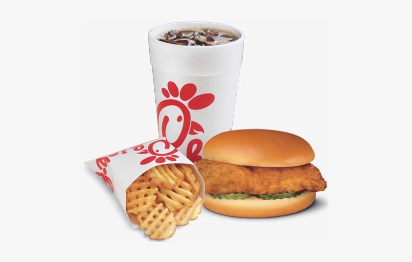 The Original Chicken Sandwich And Waffle Fries Meal - Chick Fil, transparent png #1792485