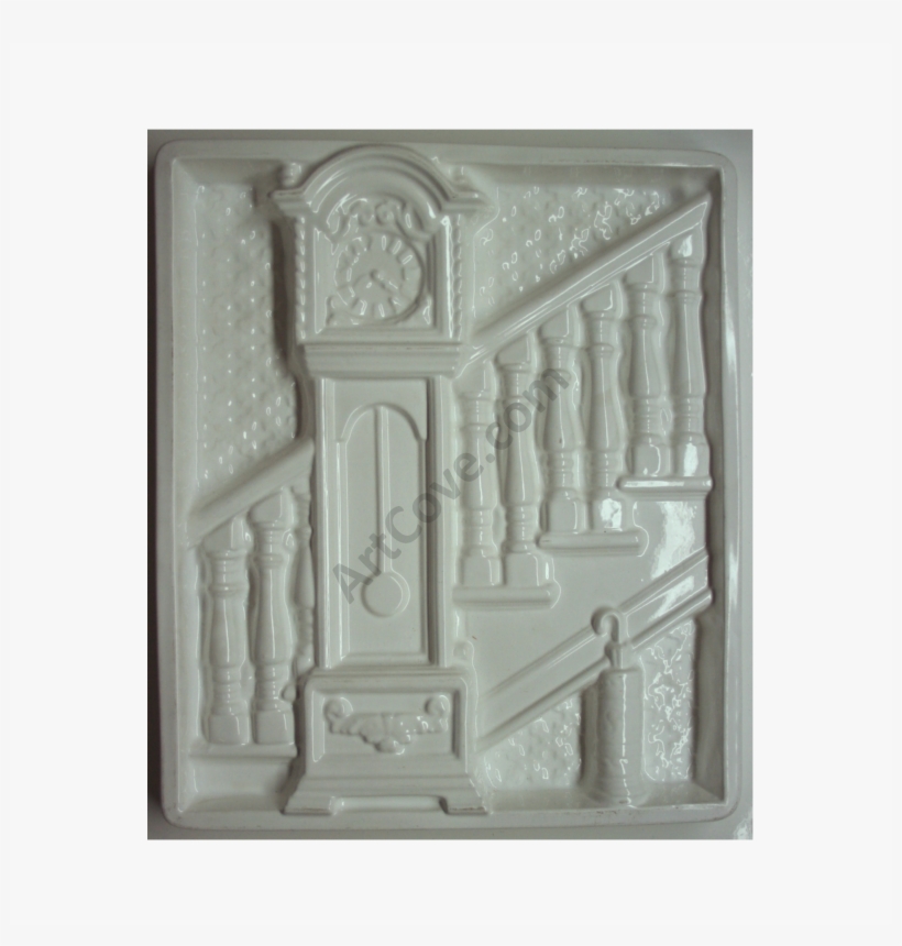Grandfather Clock Plaster Mold - Relief, transparent png #1792710