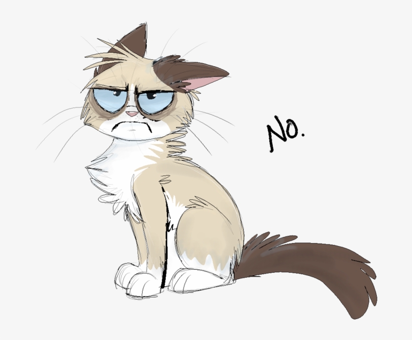 Grumpy Cat By On @ Grumpy Cat - Grumpy Cat Anime, transparent png #1792736