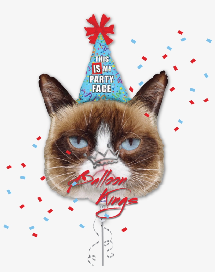 Grumpy Cat - Balloon Kings - Grumpy Cat Birthday Balloon, transparent png #1792828