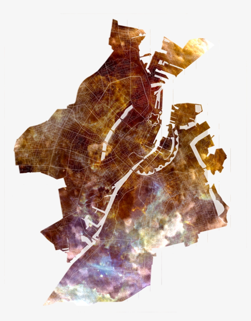 Origin, Applications & Implications - Copenhagen Denmark Map Tote Bag - 16" X 16" By Studio, transparent png #1793619