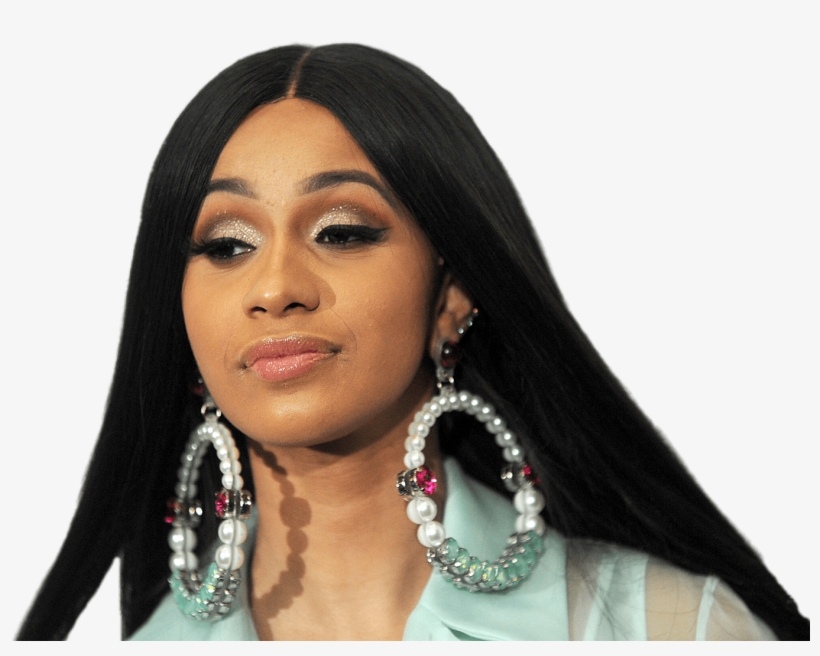 Cardi B Large Earrings - Cardi B Nicki Minaj Interview, transparent png #1793656