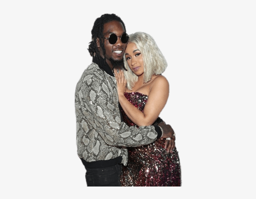 Cardi B And Offset - Cardi B Pregnant Father, transparent png #1793764