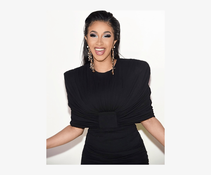 Cardi B At The Tom Ford Ss19 Show In New York - Cardi B Tom Ford Fashion Show, transparent png #1793859