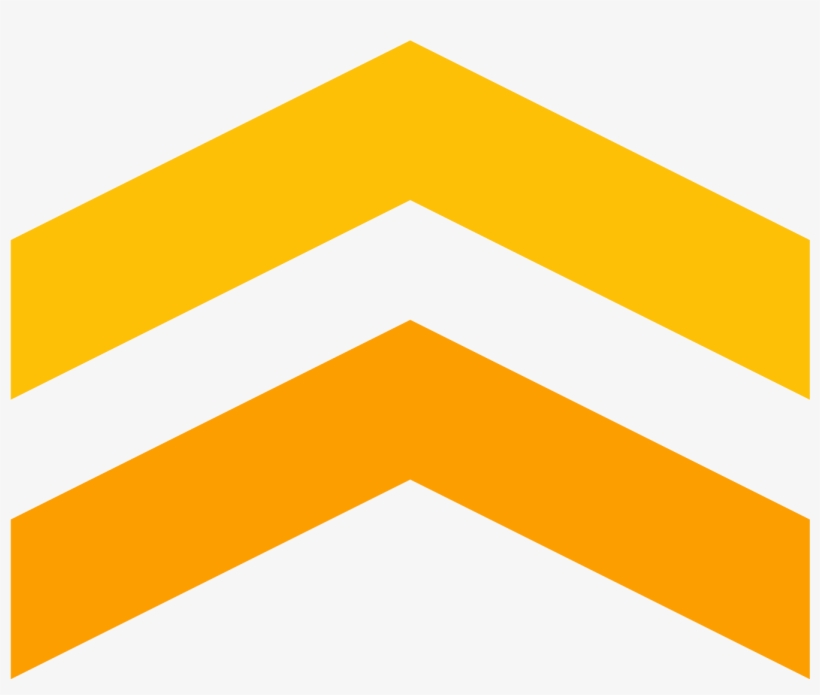 This Icon Represents Chevron, It Is Two Triangle Lines - Colorfulness, transparent png #1794002