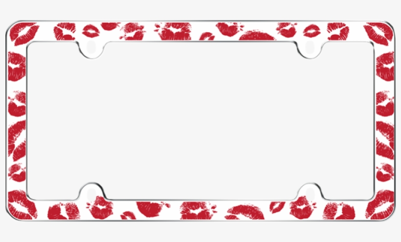 Hot Lips License Plate Frame - Red Hot Lips Plastic License Plate Frame, transparent png #1794191