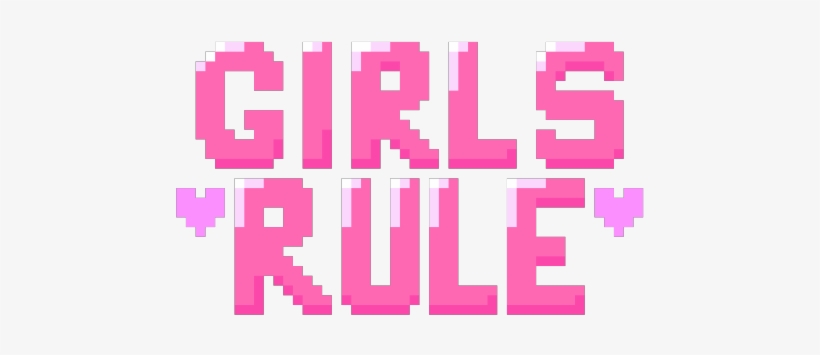 Mine Kawaii Pink Girl Power Girls Rule Feminism 8 Bit - Png Tumblr Power Girl, transparent png #1794341