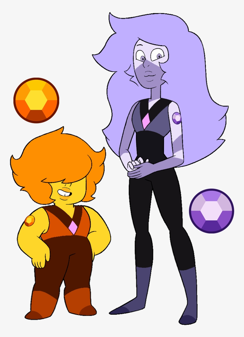 Kjd Madeira Citrine And Chevron Amethyst - Gemsonas De Steven Universe, transparent png #1794544