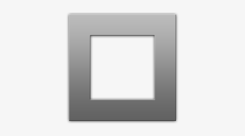 Box Bevel - Silver, transparent png #1794641