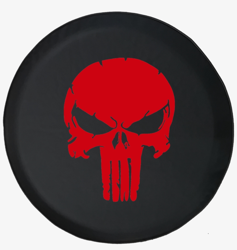 Cracked Punisher Skull With Angry Eyes Offroad Jeep - Skull, transparent png #1794790