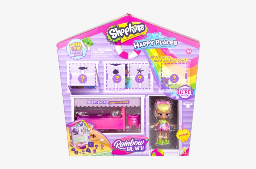 Shopkins Happy Places S5 Surprise Me Pack - Shopkins Happy Places Rainbow Beach, transparent png #1794981