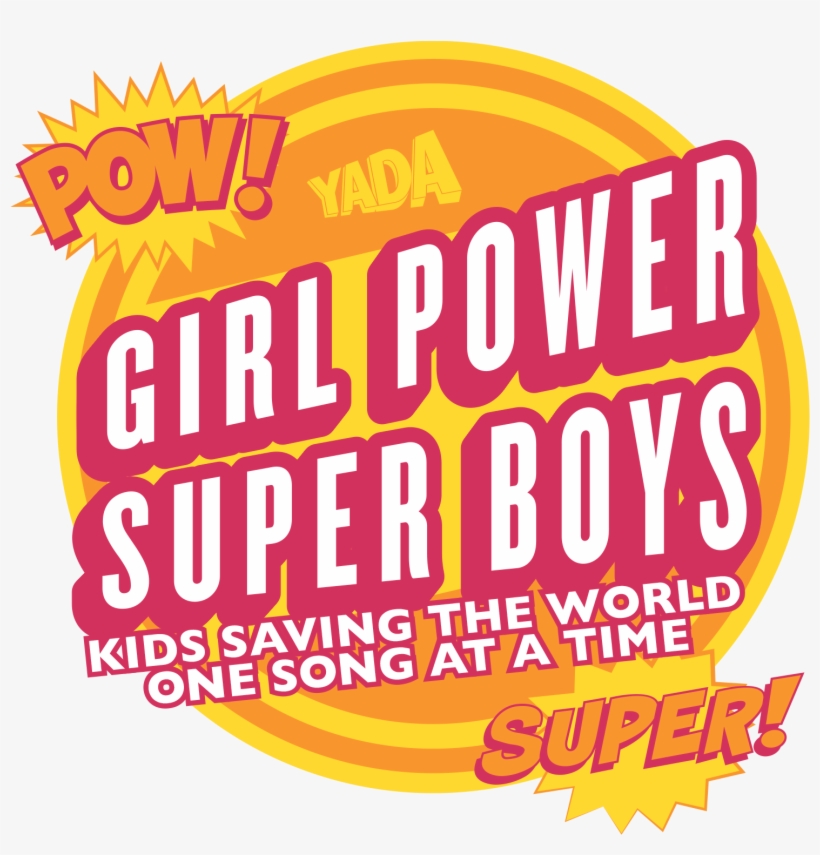 Girl Power/super Boys Retreat Show - 3d Rose Pow Orange Lettering On Yellow - Mp_201970_1, transparent png #1795005