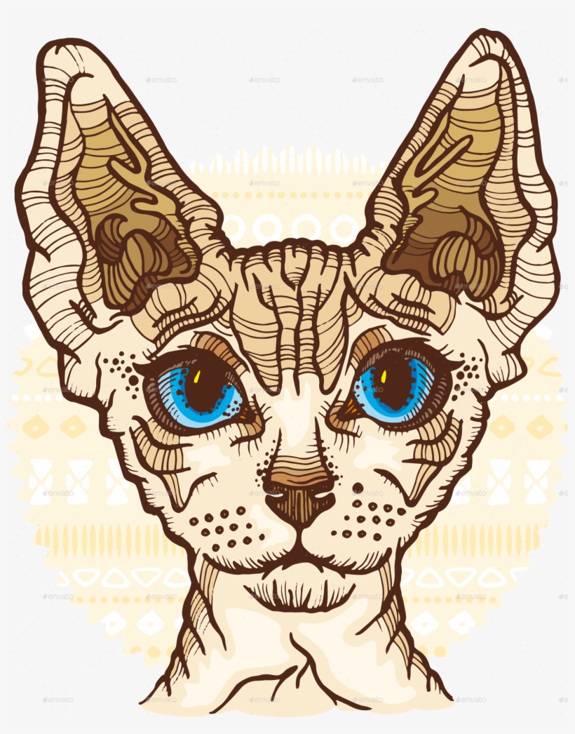 Sphynx Cat 1 - Cat Vector, transparent png #1795088