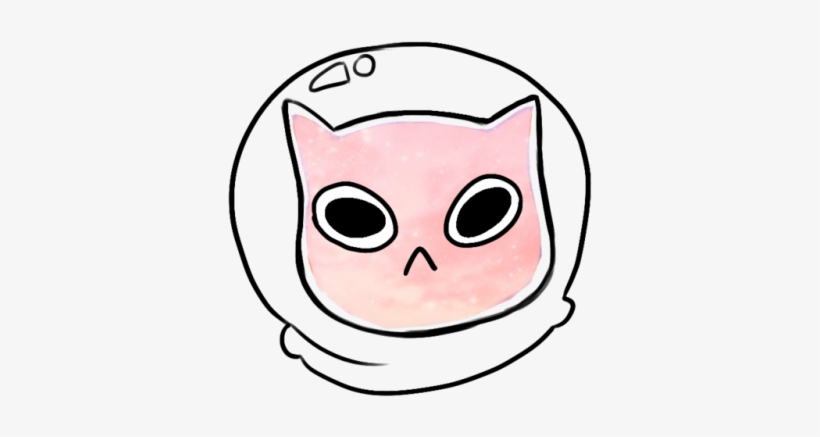 A Transparent Space Cat For You All - Space Cat Drawing, transparent png #1795349