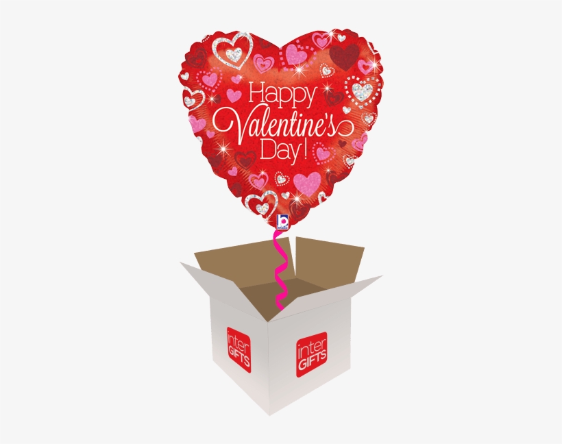 Sparkling Valentines Day - Sparkling Valentine's Day Hearts Pink & Silver, transparent png #1795480