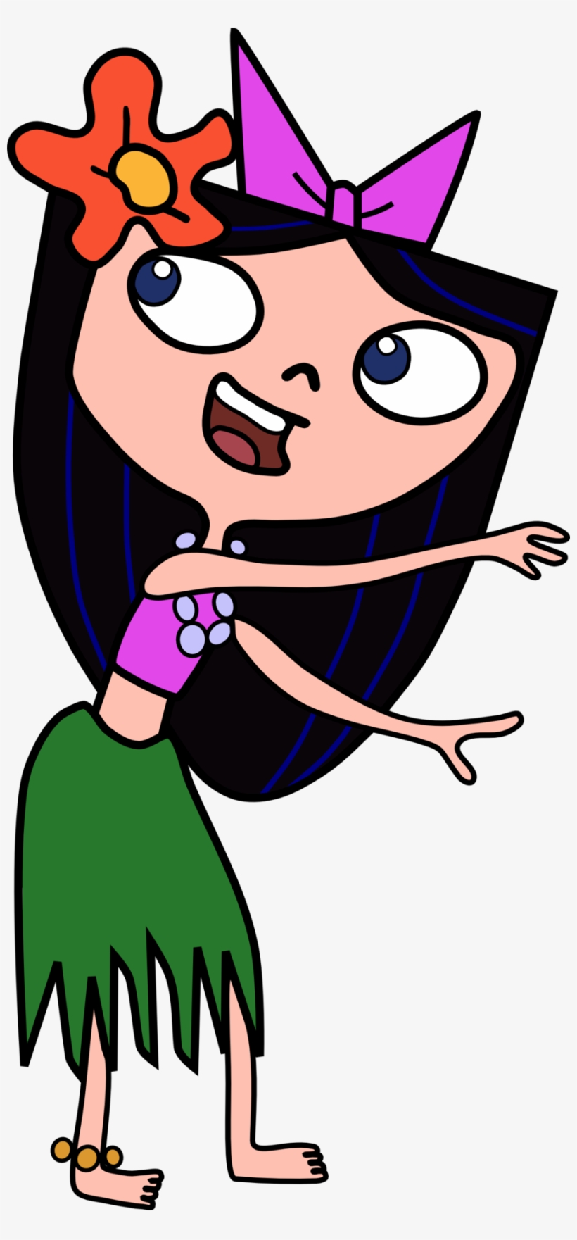 Hula Dancer Isabella By Jaycasey On Clipart Library - Phineas And Ferb Isabella Hawaii, transparent png #1795753