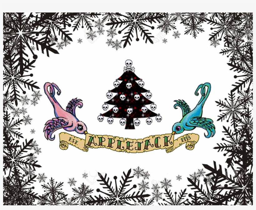 Applejack Edinburgh - Gothic Skull Christmas Tree Throw Blanket, transparent png #1795909
