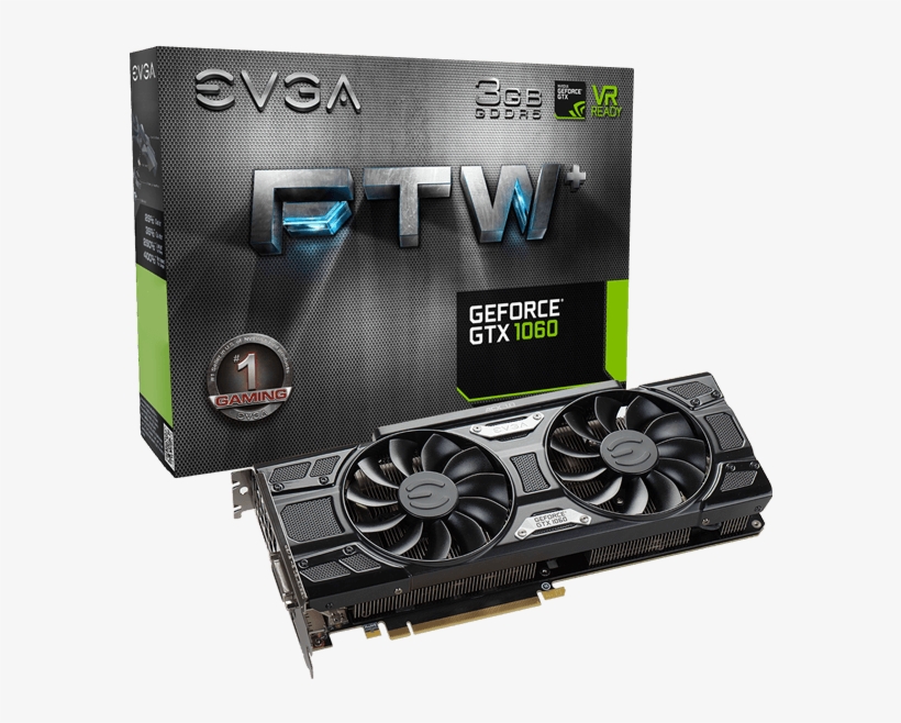 Evga Geforce Gtx 1060 Ftw Gaming, 03g P4 6367 Kr, 3gb - Evga Gtx 1060 Ftw, transparent png #1795916