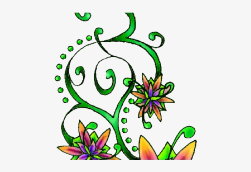 Flower Tattoo Png Transparent Images - Tattoo, transparent png #1796406