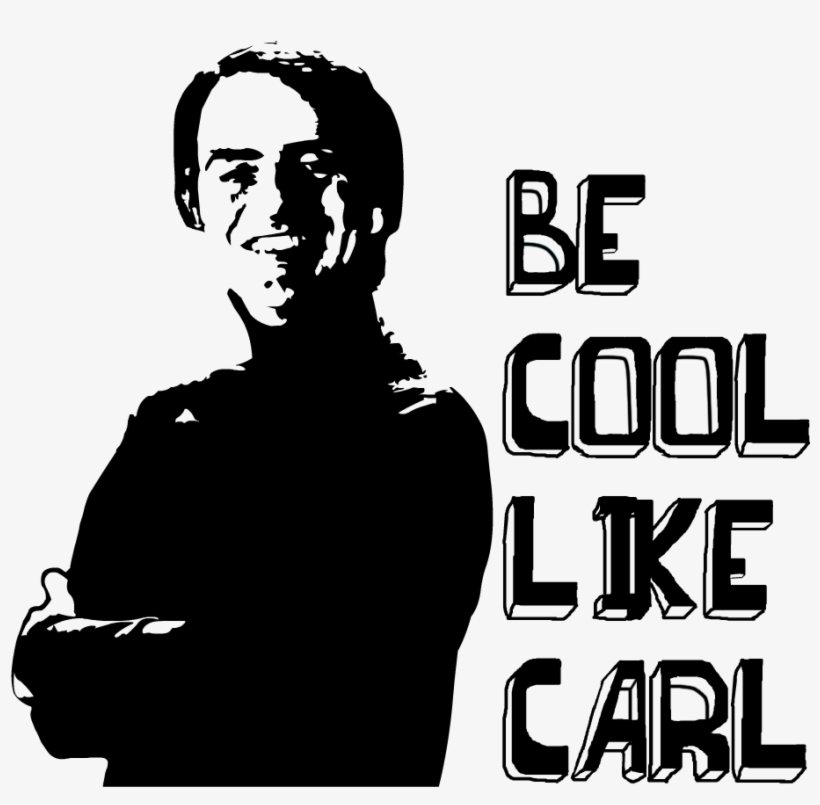 Carl Sagan S Death Carl The Llama Pokemon Card - Carl Sagan Black White, transparent png #1796453