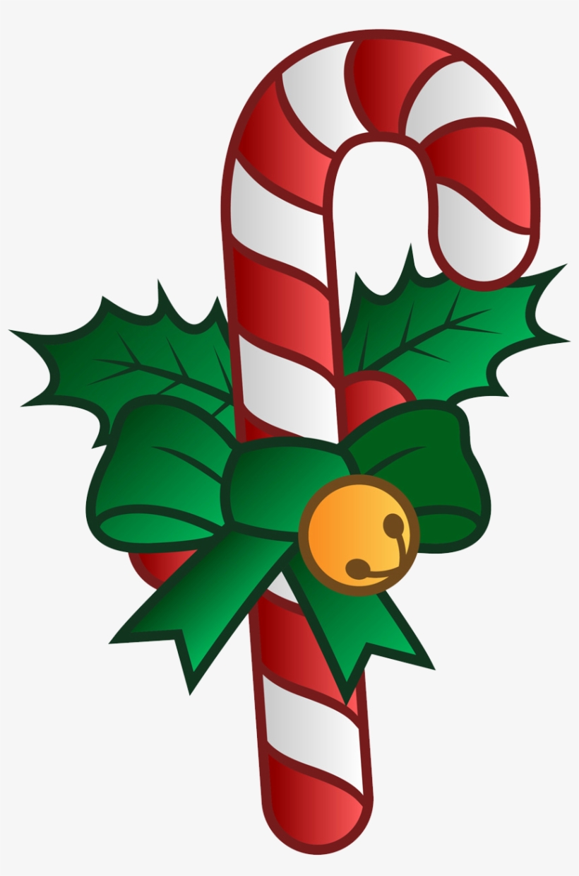 Candy Cane Clipart Walking Stick - Christmas Theme Clip Art, transparent png #1796455