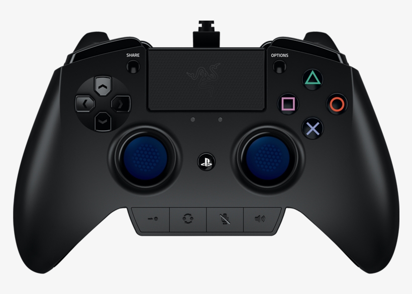 Raiju Controller Back Raiju Controller Front - Razer Ps4 Pro Controller, transparent png #1796473