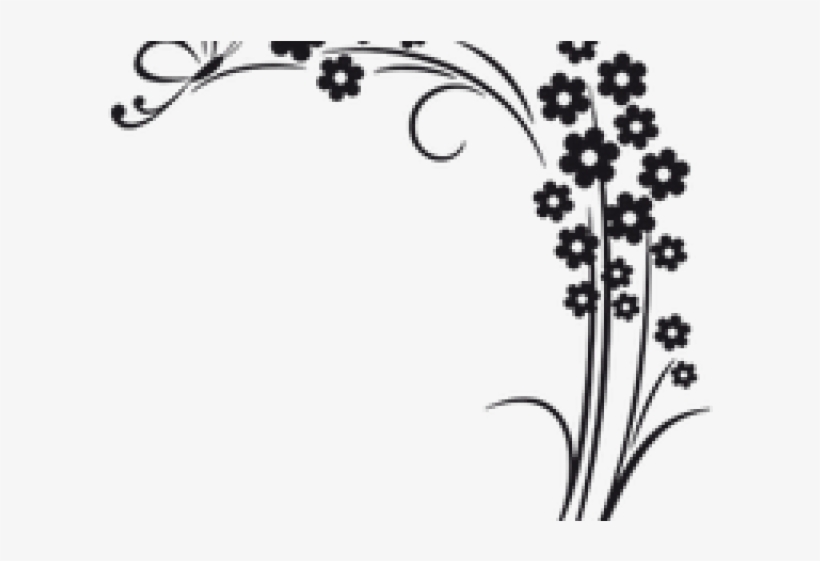 Flower Tattoo Png Transparent Images - Butterfly Painting On Wall, transparent png #1796543