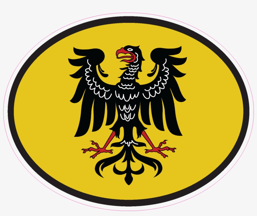 Traditional German Eagle Oval Decal - Decal, transparent png #1796929