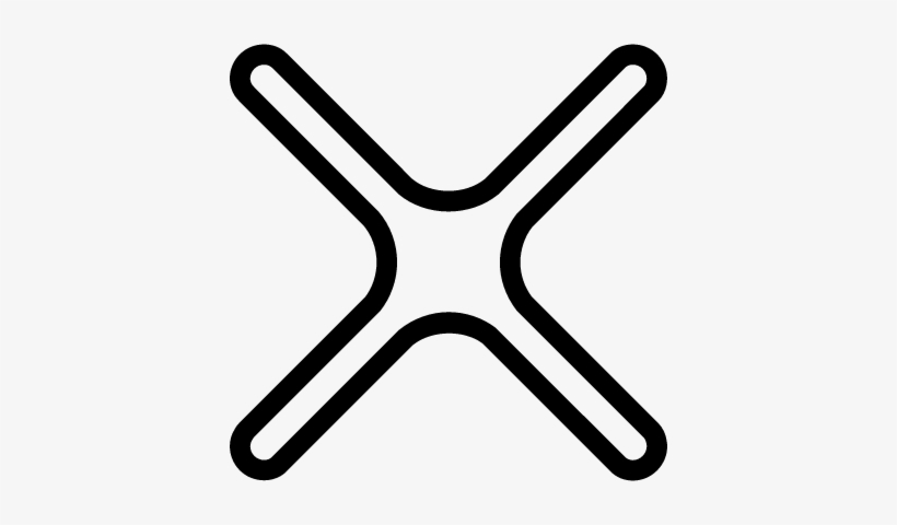 Cross Outline Vector - Cancel Logo, transparent png #1797518