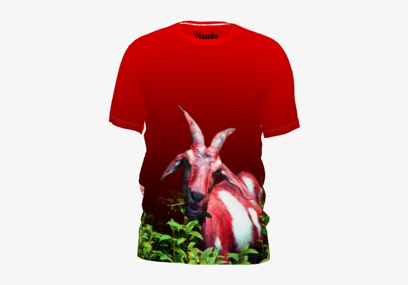 #thenumberofthebeast By #hawksandsparrows #tshirt #alloverprint - Goat Eating, transparent png #1797544