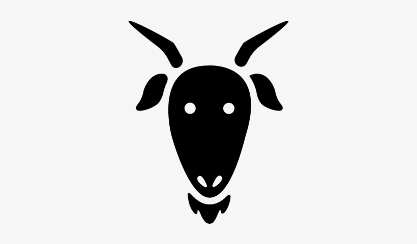 Head Of Goat Vector - Goat Icon Png, transparent png #1797569