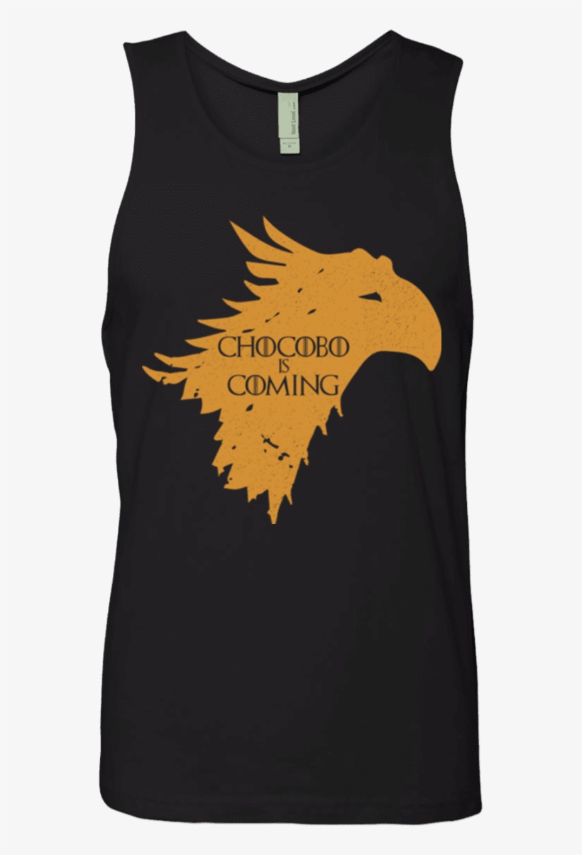Chocobo Is Coming Men's Premium Tank Top - Shirt, transparent png #1797618